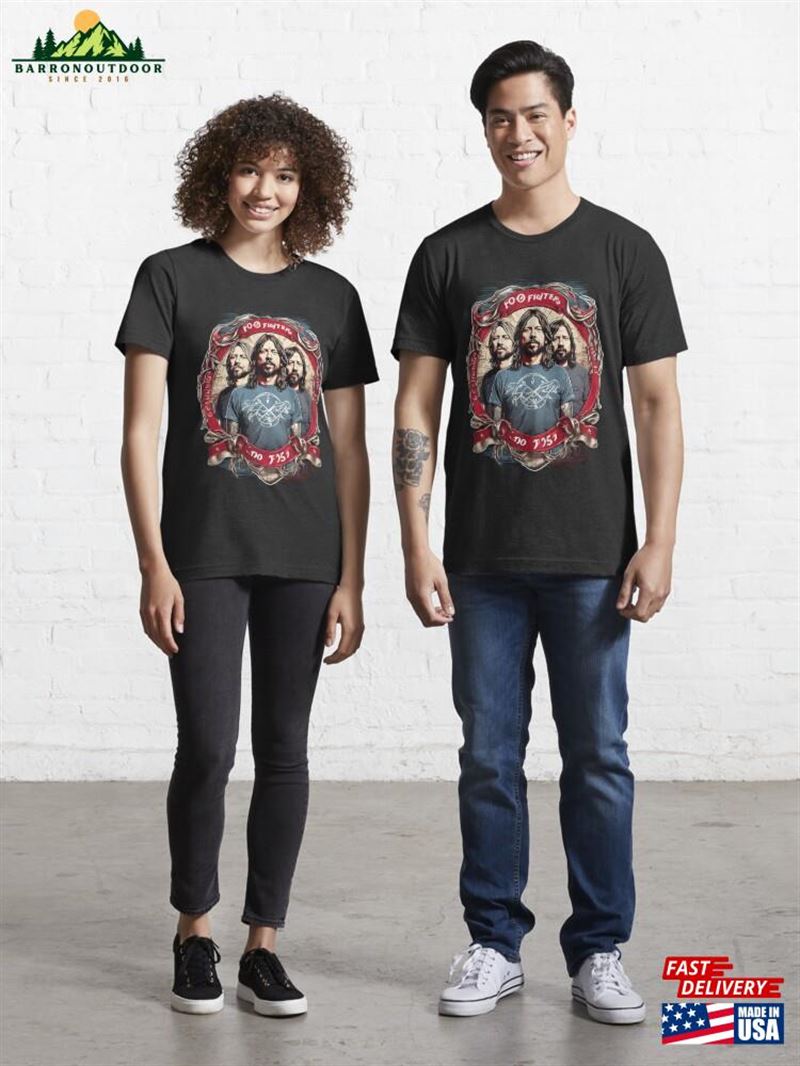 Iconic Bandwear Foo Fighters Edition Essential T-Shirt Unisex Iconic Bandwear Foo Fighters Edition Essential T-Shirt Unisex