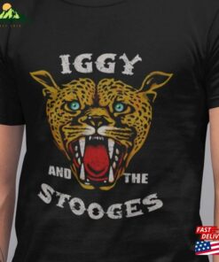 Iggy And The Stooges Cheetah T-Shirt Limited Edition Vintage Style Design Unisex Hoodie