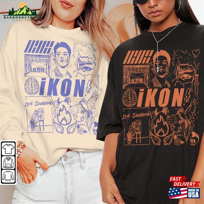 Ikon Kpop Doodle Art Vintage Merch Tee Graphic Album Lyric Sweatshirt Hoodie Unisex Ikon Kpop Doodle Art Vintage Merch Tee Graphic Album Lyric Sweatshirt Hoodie Unisex