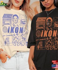 Ikon Kpop Doodle Art Vintage Merch Tee Graphic Album Lyric Sweatshirt Hoodie Unisex T-Shirt
