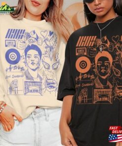 Ikon Kpop Doodle Art Vintage Merch Tee Graphic Albums Lyric Sweatshirt Hoodie Unisex