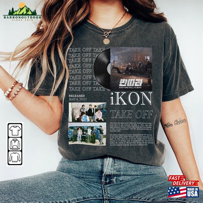 Ikon Kpop Shirt Take Off Album Tee Unisex Hoodie Ikon Kpop Shirt Take Off Album Tee Unisex Hoodie