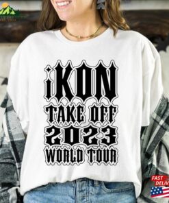 Ikon Take Off Usa 2023 World Tour Shirt Kpop Album Tee Hoodie Sweatshirt