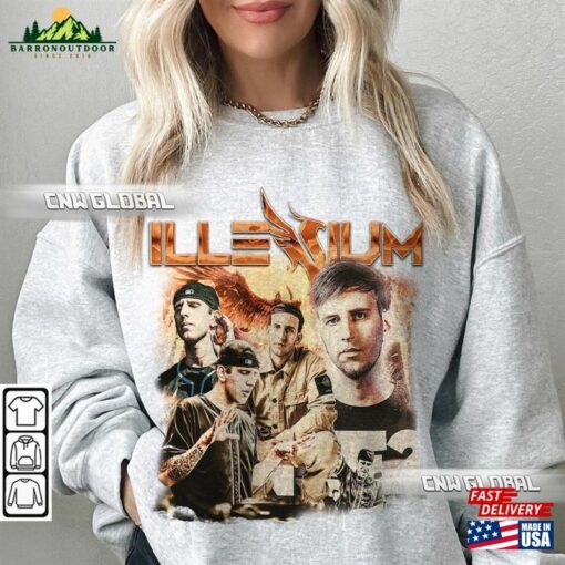 Illenium Live 90S Music Shirt Bootleg World Tour 2023 Concert Vintage Y2k Sweatshirt T-Shirt
