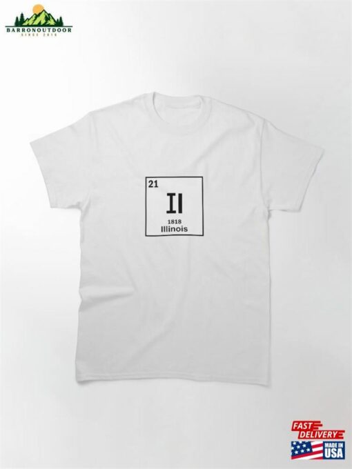 Illinois Statehood 1818 Classic T-Shirt Hoodie Unisex