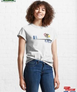 Illinois Usa Icon Textile Design Classic T-Shirt Unisex