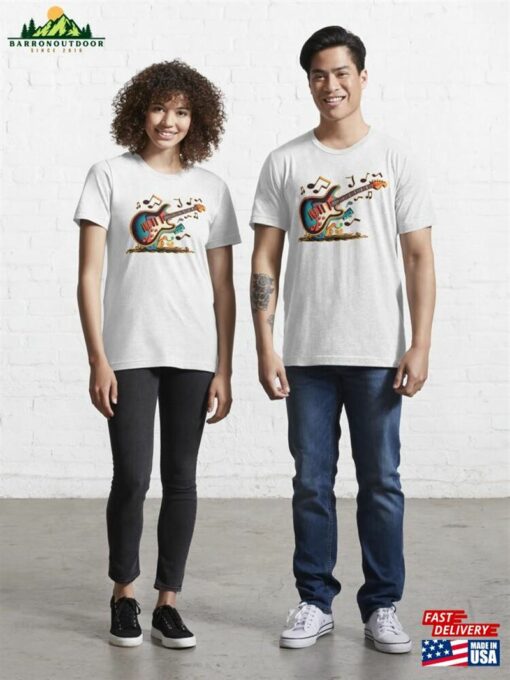 Illustration Of An Electric Guitar T Shirts Essential T-Shirt Sweatshirt