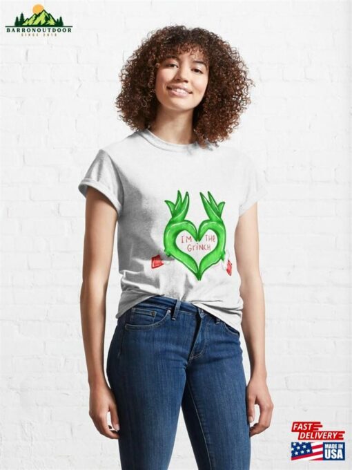 I’m The Grinch Heart Christmas Classic T-Shirt Sweatshirt Unisex