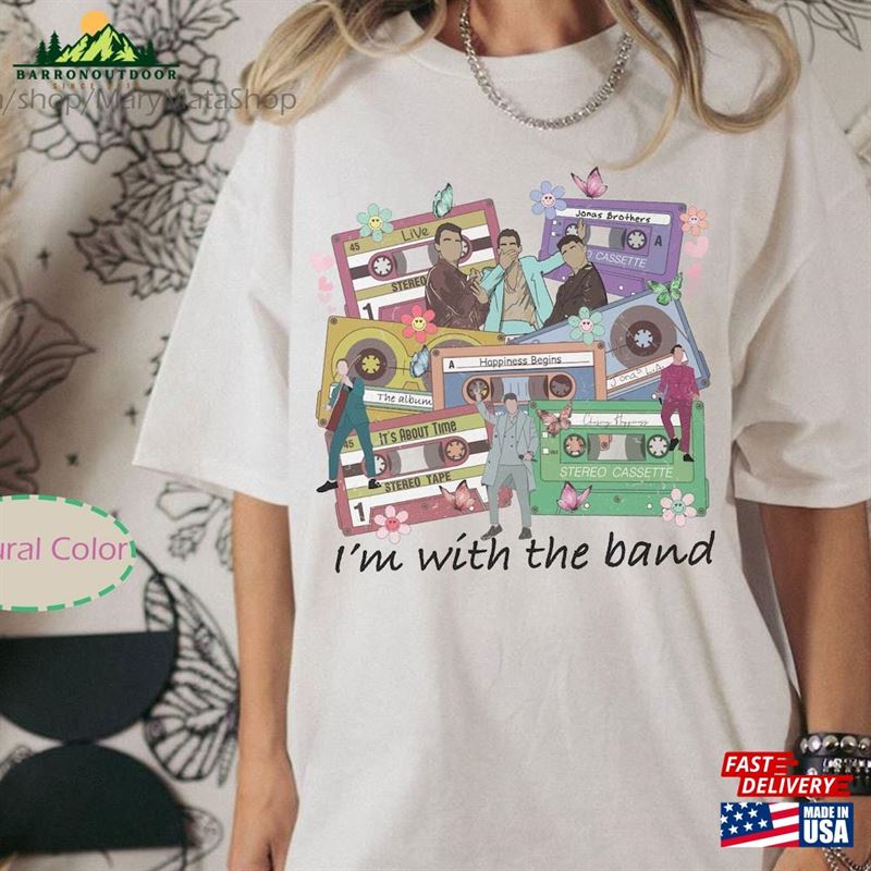 I'm With The Band Jonas Brothers Shirt Five Albums One Night Tour Sweatshirt Hoodie I'm With The Band Jonas Brothers Shirt Five Albums One Night Tour Sweatshirt Hoodie