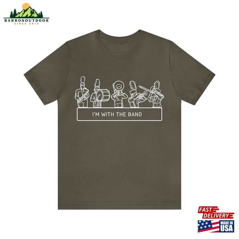 I'm With The Band Unisex Jersey Short Sleeve Tee Sweatshirt T-Shirt I'm With The Band Unisex Jersey Short Sleeve Tee Sweatshirt T-Shirt