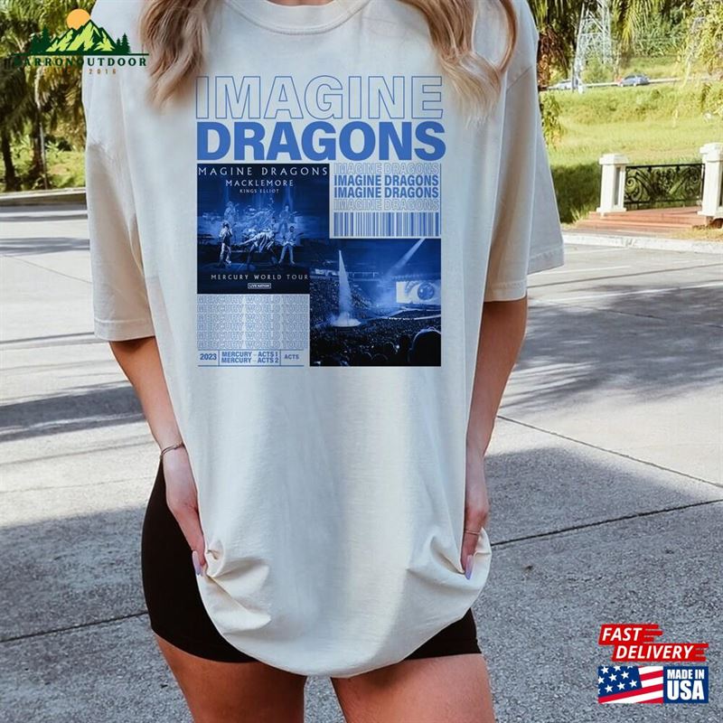 Imagine Dragon Shirt Band Vintage Tour 2023 Classic Unisex Imagine Dragon Shirt Band Vintage Tour 2023 Classic Unisex