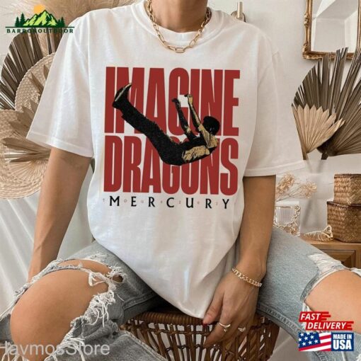 Imagine Dragons Mercury World Tour 2023 Concert T Shirt Evolve Rock Band Vintage Ben Mckee Classic T-Shirt
