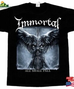Immortal All Shall Fall New Black Short Long Sleeve T Hoodie Unisex