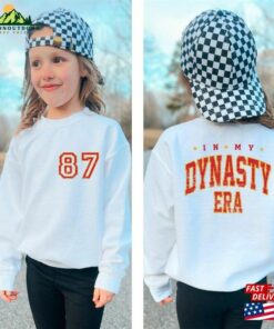 In My Dynasty Era Kid Sweatshirt Swift Chief Kelce Fan Gift Football Apparel Super Shirt Taylor Tour Baby Toddler Youth Pullover Hoodie T-Shirt
