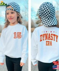 In My Dynasty Era Kid Sweatshirt Swift Chief Mahomes Fan Gift Football Apparel Shirt Taylor Tour Baby Toddler Youth Pullover Hoodie Unisex T-Shirt