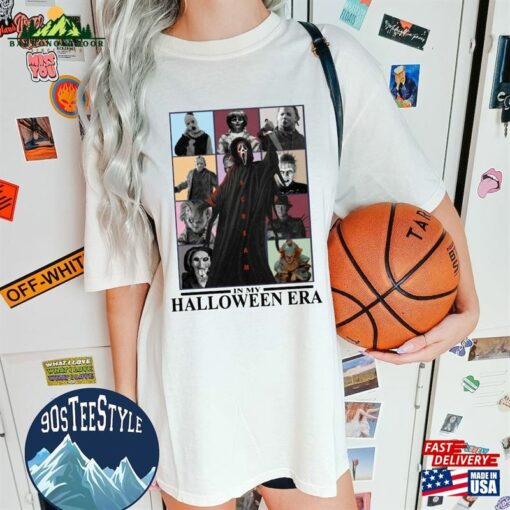 In My Horror Era Shirt Halloween Friend Characters Sweatshirt Hoodie