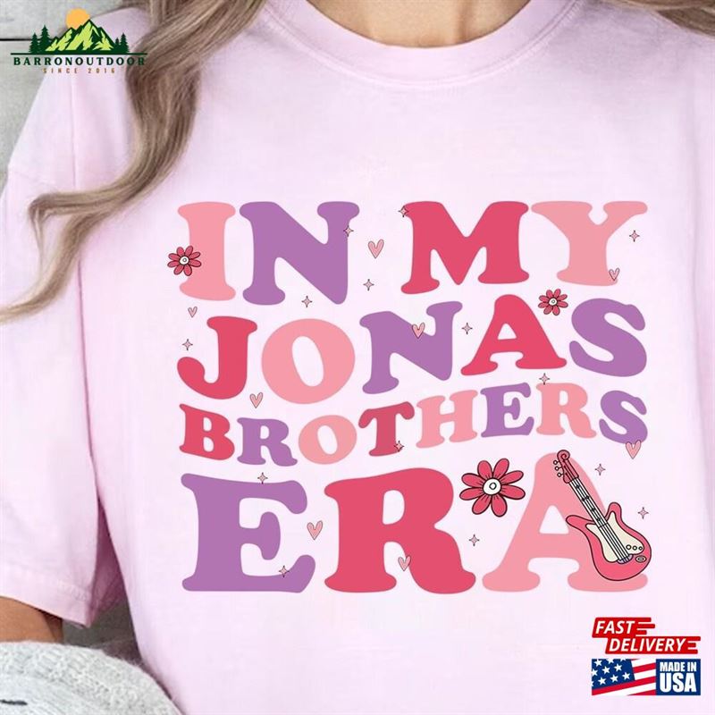 In My Jonas Brothers Era Short Sleeve Shirt Silhouette Cameo And Cricut Files The 5 Album Classic Unisex In My Jonas Brothers Era Short Sleeve Shirt Silhouette Cameo And Cricut Files The 5 Album Classic Unisex