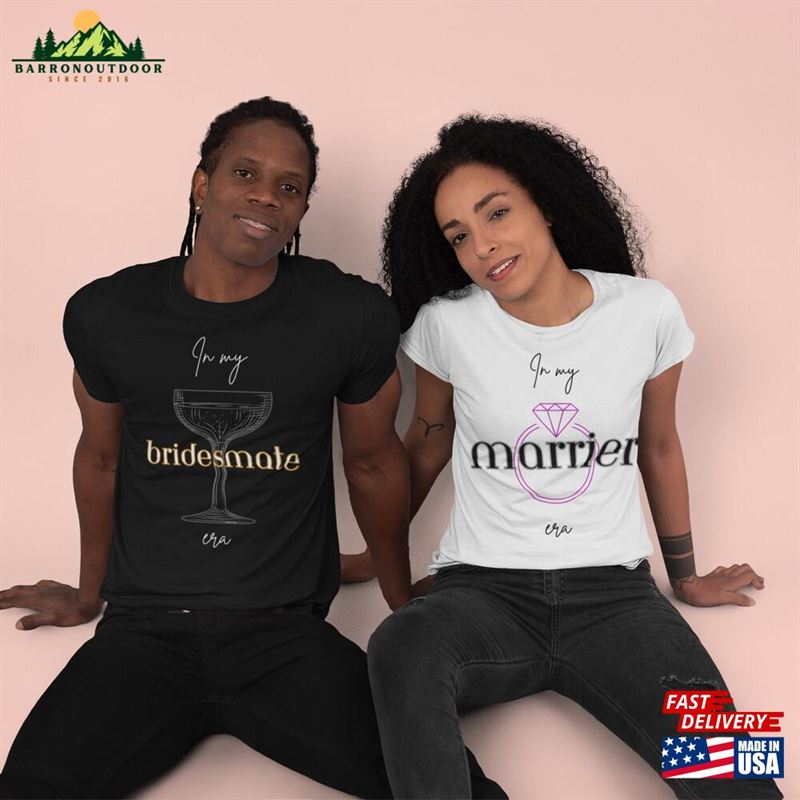 In My Marrier Era Non Binary Slim Wedding Party Tee T-Shirt Hoodie In My Marrier Era Non Binary Slim Wedding Party Tee T-Shirt Hoodie