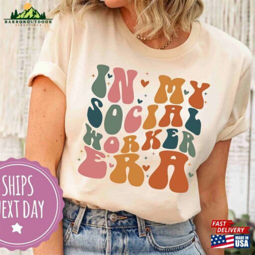 In My Social Worker Era Shirt Cute For School Hoodie Sweatshirt