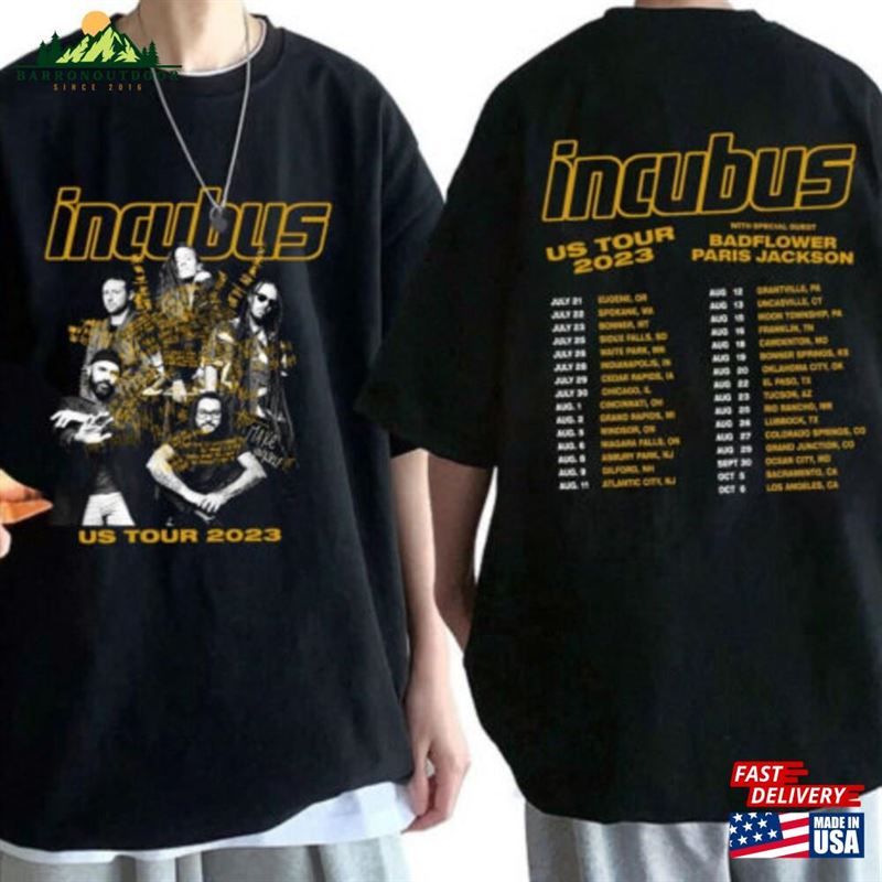 Incubus Band Us Summer Tour 2023 Gift For Fans Unisex Shirt Vintage Tee Retro Graphic Sweatshirt Incubus Band Us Summer Tour 2023 Gift For Fans Unisex Shirt Vintage Tee Retro Graphic Sweatshirt
