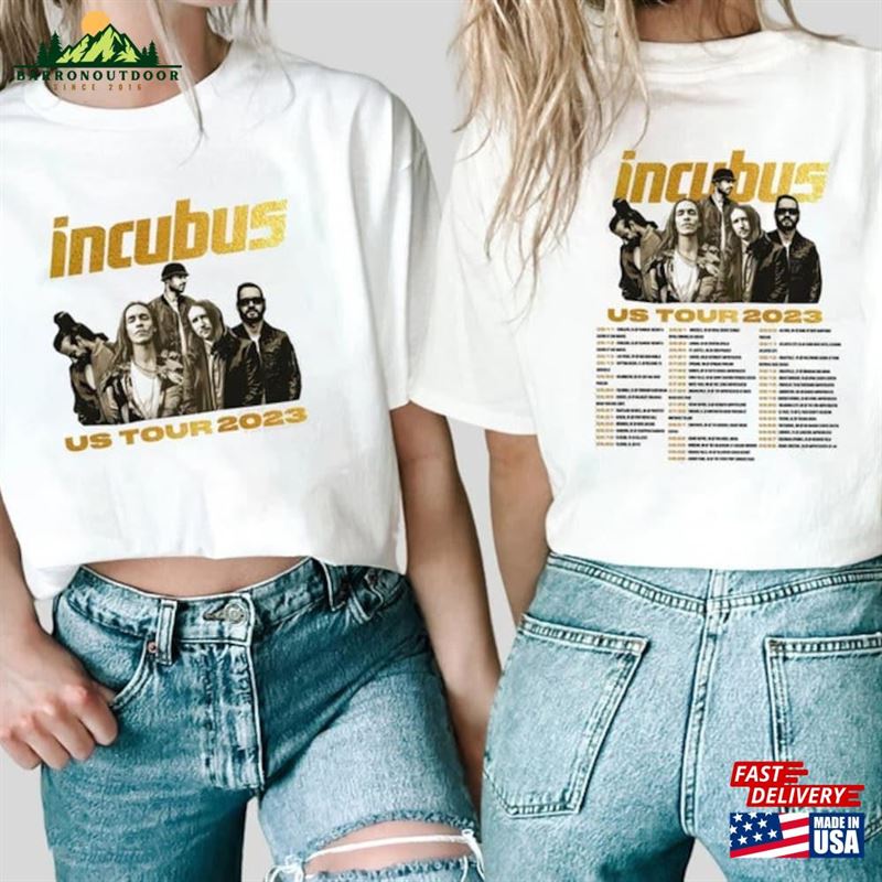 Incubus Band Us Summer Tour 2023 Shirt Concert Tee Unisex Classic Incubus Band Us Summer Tour 2023 Shirt Concert Tee Unisex Classic