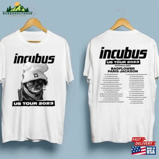 Incubus Band Us Summer Tour 2023 Shirt Fan Concert Tee Hoodie Classic