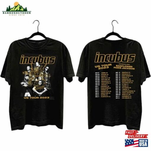 Incubus Band Us Tour 2023 Shirt Merch Classic Unisex