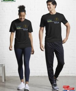 Indiana Usa Icon Textile Design Active T-Shirt Classic Sweatshirt