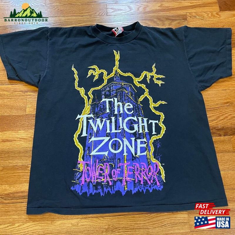 Insane 90S Twilight Zone Tower Of Terror Vintage T Shirt Rare Xl Disney Disneyland Single Stitch Amusement Park Ride Unisex T-Shirt Insane 90S Twilight Zone Tower Of Terror Vintage T Shirt Rare Xl Disney Disneyland Single Stitch Amusement Park Ride Unisex T-Shirt