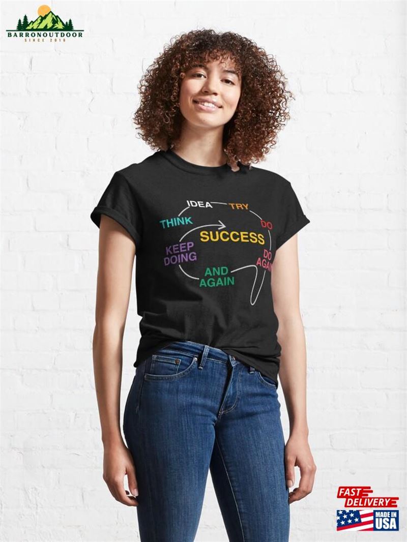 Inspiration Mindset Positive Motivational Quote Success Classic T-Shirt Unisex Inspiration Mindset Positive Motivational Quote Success Classic T-Shirt Unisex