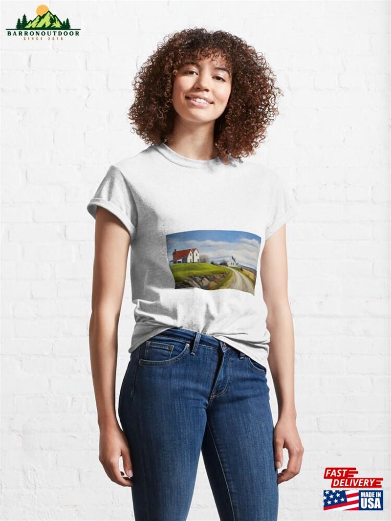 Inspired By Edward Hopper Art Paintings Classic T-Shirt Hoodie Inspired By Edward Hopper Art Paintings Classic T-Shirt Hoodie