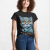Intelectual Cat Style Classic T-Shirt Unisex