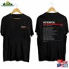 Interpol 2023 Tour Shirt Band Fan Rock T-Shirt Unisex