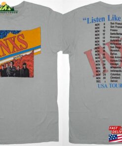 Inxs Listen Like Thieves Usa Tour 1985 T-Shirt Unisex