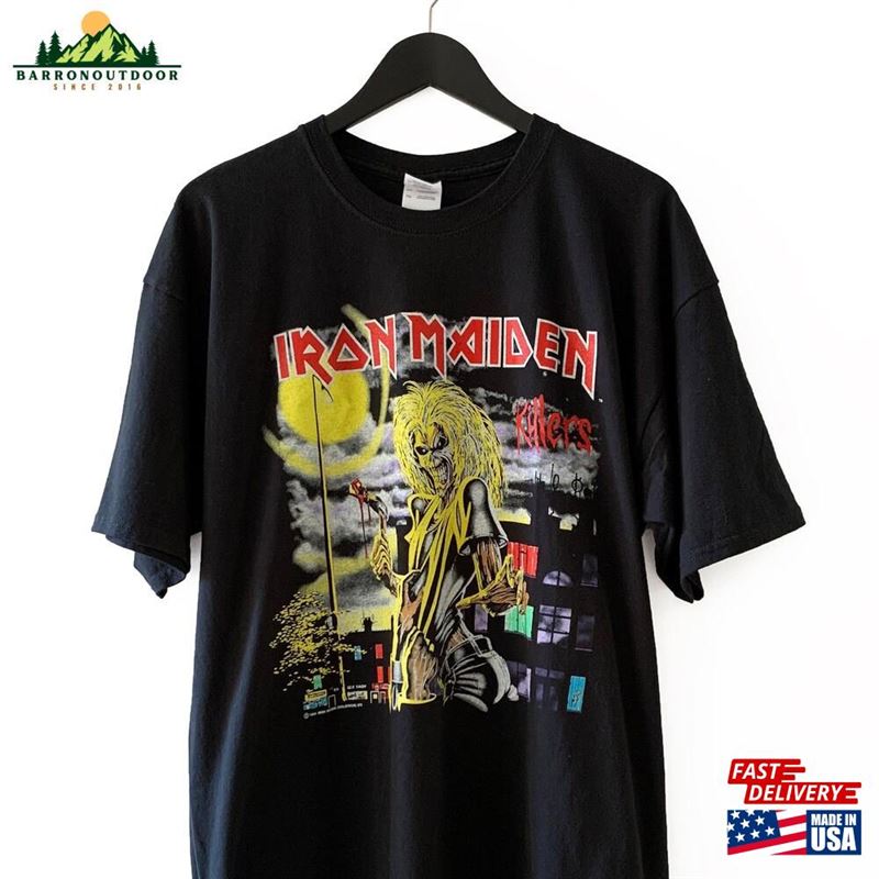Iron Maiden 1981 Killers 90S Reprint T Shirt Hoodie T-Shirt Iron Maiden 1981 Killers 90S Reprint T Shirt Hoodie T-Shirt