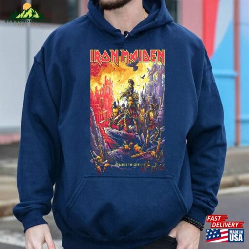 Iron Maiden Alexander The Great Shirt Concert Tour 2023 Band Merch Unisex T-Shirt