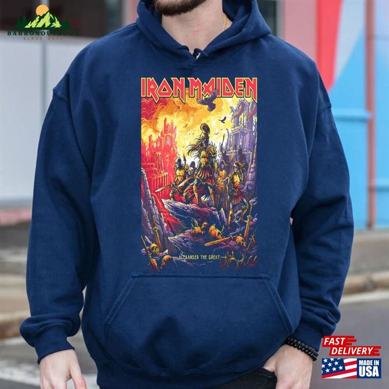 Iron Maiden Alexander The Great Shirt Concert Tour 2023 Band Merch Unisex T-Shirt Iron Maiden Alexander The Great Shirt Concert Tour 2023 Band Merch Unisex T-Shirt