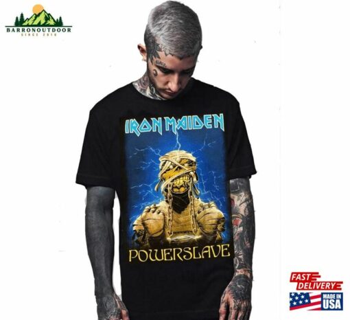 Iron Maiden Powerslave Rock Band T-Shirt Classic Unisex