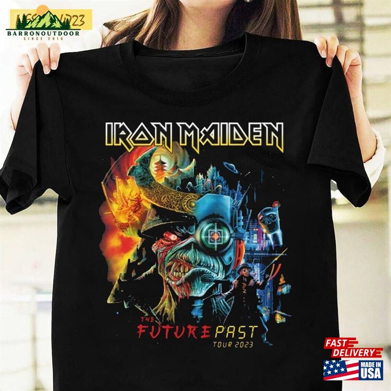 Iron Maiden The Future Past 2023 Tour Dates Shirt Metal Band Unisex Vintage Tee Classic Iron Maiden The Future Past 2023 Tour Dates Shirt Metal Band Unisex Vintage Tee Classic