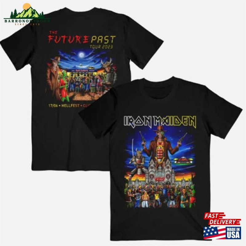 Iron Maiden The Future Past 2023 Tour T-Shirt Shirt Classic Iron Maiden The Future Past 2023 Tour T-Shirt Shirt Classic