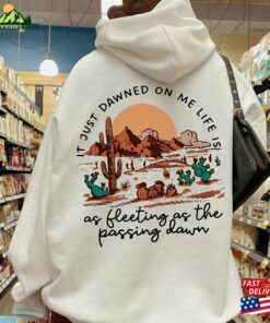 It Just Dawned On Me As Fleeting The Passing Dawn Zach Bryan Sweatshirt Western Crewneck Hoodie T-Shirt Unisex