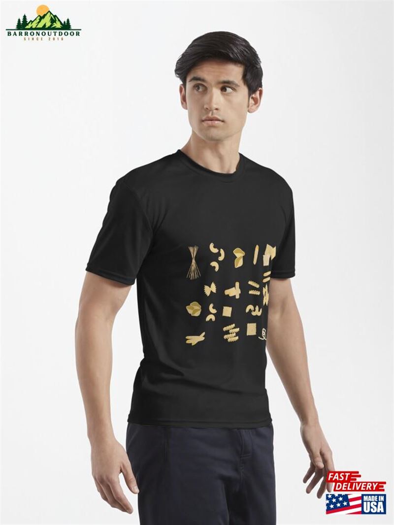 Italian Pasta Shapes Pattern Active T-Shirt Sweatshirt Unisex Italian Pasta Shapes Pattern Active T-Shirt Sweatshirt Unisex