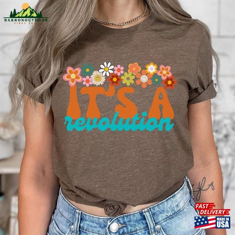It's A Revolution 1969'S Groovy Retro Shirt Hippie Tee Music Festival Concert T Woodstock Vintage 1960S Rock N Roll T-Shirt Hoodie It's A Revolution 1969'S Groovy Retro Shirt Hippie Tee Music Festival Concert T Woodstock Vintage 1960S Rock N Roll T-Shirt Hoodie