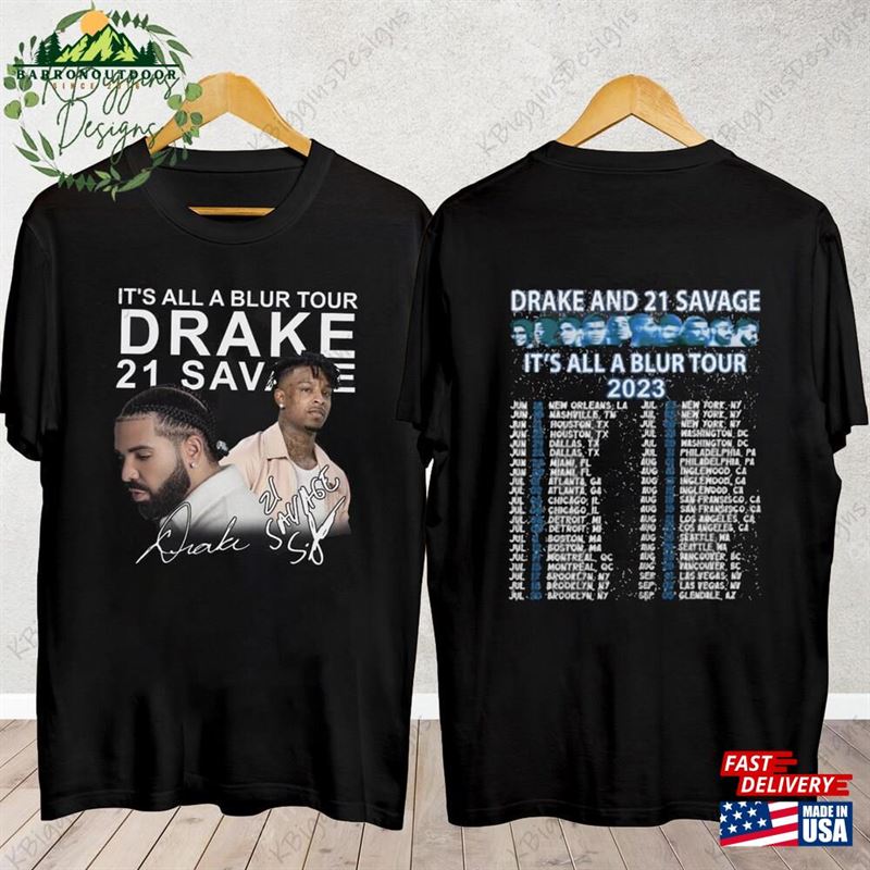 It's All A Blur Tour 2023 Shirt Drake 21 Savage Hoodie Unisex It's All A Blur Tour 2023 Shirt Drake 21 Savage Hoodie Unisex
