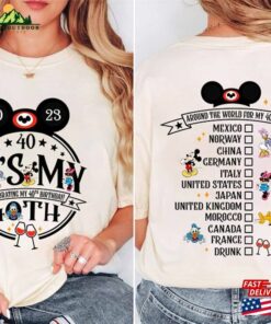 It’s My 40Th Celebrating Birthday Team Shirt Drinking Around The World Tee Classic T-Shirt