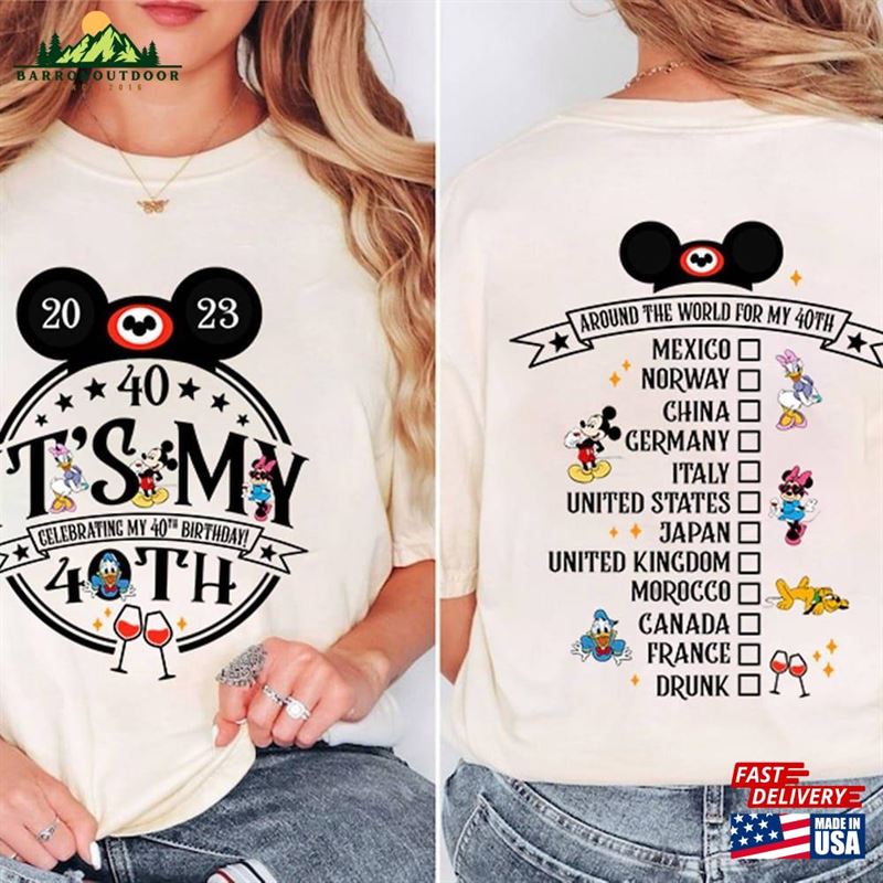 It's My 40Th Celebrating Birthday Team Shirt Drinking Around The World Tee Classic T-Shirt It's My 40Th Celebrating Birthday Team Shirt Drinking Around The World Tee Classic T-Shirt