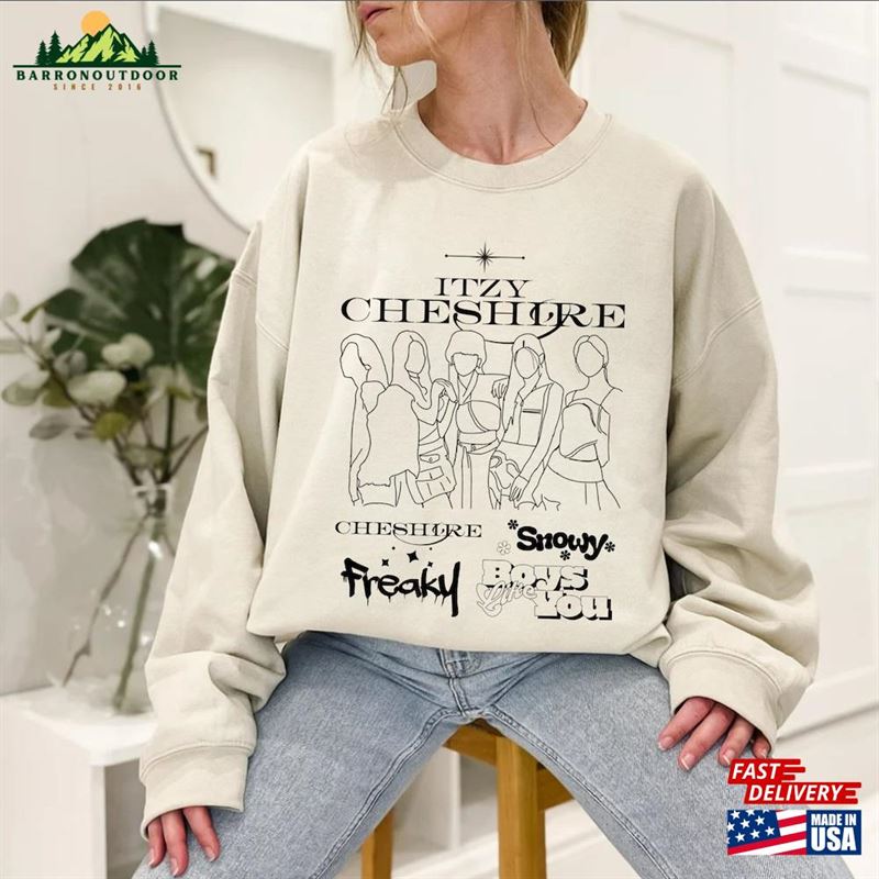 Itzy Cheshire Track List Album Sweatshirt Gift For Fan Midzy Classic Unisex Itzy Cheshire Track List Album Sweatshirt Gift For Fan Midzy Classic Unisex