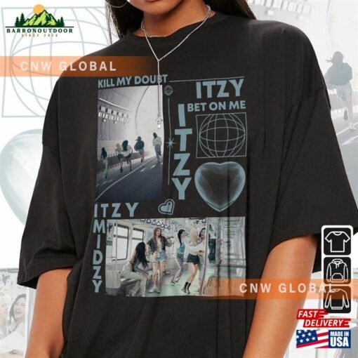 Itzy Kpop Shirt Kill My Doubt Album Sweatshirt V2 Vintage Retro Graphic Music Unisex Gifts Fan Hoodie