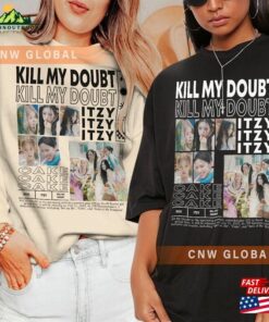 Itzy Kpop Shirt Kill My Doubt Album Sweatshirt V5 Cake Vintage Retro Graphic Music Unisex Gifts Fan Hoodie Classic