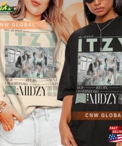 Itzy Kpop Shirt Kill My Doubt Album Sweatshirt Vintage Retro Graphic Music Unisex Gifts Fan Hoodie Classic